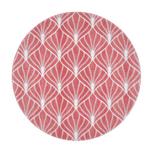 Art Deco, geometrisch nahtloses Muster. Schneidebrett