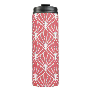 Art Deco, geometrisch nahtloses Muster. Thermosbecher