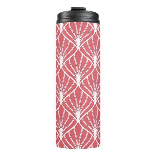 Art Deco, geometrisch nahtloses Muster. Thermosbecher (Vorderseite)