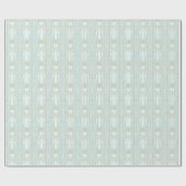 Art Deco geometrisch opulentes Aqua Geschenkpapier (Flach)