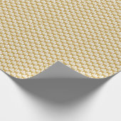 Art Déco, geometrische, blumengeschmückte Muster. Geschenkpapier (Ecke)