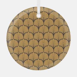 Art Deco Geometrische Blumige Textur Ornament Aus Glas