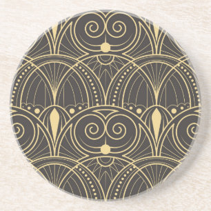 Art Deco Geometrische Fliesen Luxus. Getränkeuntersetzer