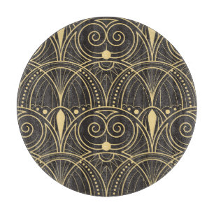 Art Deco Geometrische Fliesen Luxus. Schneidebrett