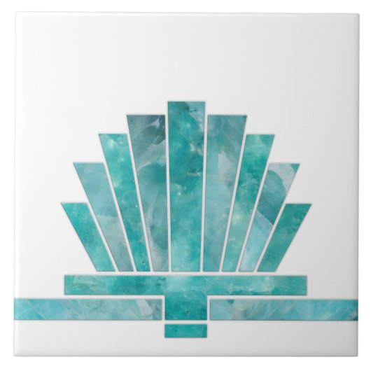 Art Deco geometrische Form des Lüfters - Hintergru Fliese (Vorderseite)