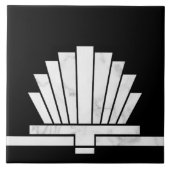Art Deco geometrische Form des Lüfters - Hintergru Fliese (Vorderseite)