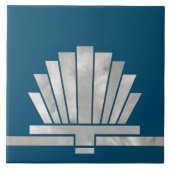 Art Deco geometrische Form des Lüfters - Hintergru Fliese (Vorderseite)