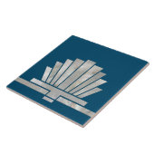 Art Deco geometrische Form des Lüfters - Hintergru Fliese (Seite)