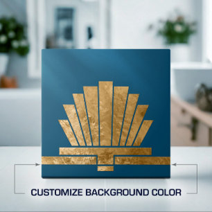 Art Deco geometrische Form des Lüfters - Hintergru Fliese