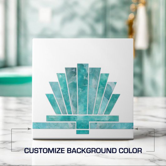 Art Deco geometrische Form des Lüfters - Hintergru Fliese