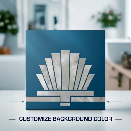 Art Deco geometrische Form des Lüfters - Hintergru Fliese