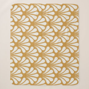 Art Deco Geometrische Meeresmuschel Sherpadecke