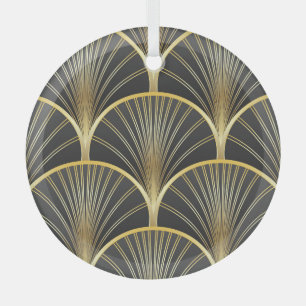 Art Deco Geometrische Textur Illustration Ornament Aus Glas