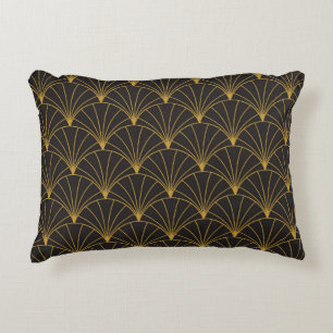 Art Deco geometrische, Vintage, nahtlose Muster. Dekokissen