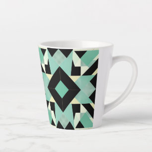 Art Deco Geometrischer 12oz Becher Milchtasse