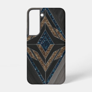 Art Deco Geometrischer Glitter Samsung Galaxy Hülle