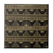 Art Deco Geometrischer Skyline Muster #9 ID1196 Fliese (Vorderseite)