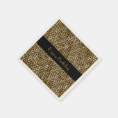 Art Deco Geometrisches, benutzerdefinierbares Part Serviette (Ecke)