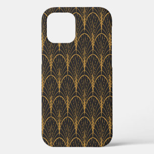 Art Deco geometrisches Kreis-Muster iPhone 12 Hülle