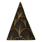 Art Deco geometrisches Kreis-Muster Partyhütchen (Rechts)