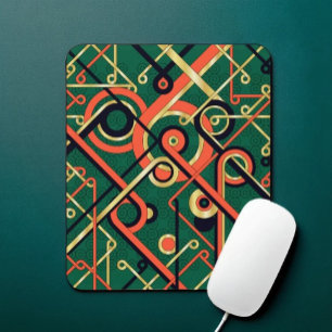 Art Deco Geometrisches Mauspad