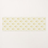 Art Deco Geometrisches Muster in Gold und Weiß Yogamatte (Rückseite (Horizontal))