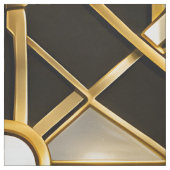 Art Deco geometrisches Muster Stoff sieht schwarz (Muster)