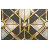 Art Deco geometrisches Muster Stoff sieht schwarz (Fat Quarter (45,7 x 55,9 cm))