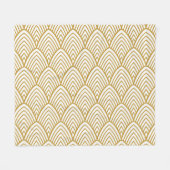 Art Deco geometrisches nahtloses Muster. Fleecedecke (Vorderseite (Horizontal))