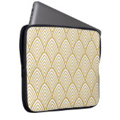 Art Deco geometrisches nahtloses Muster. Laptopschutzhülle (Vorne Rechts)