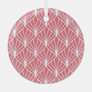Art Deco, geometrisches nahtloses Muster. Ornament Aus Glas