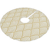 Art Deco geometrisches nahtloses Muster. Polyester Weihnachtsbaumdecke (Schrägansicht)