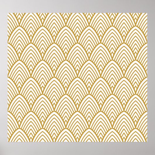 Art Deco geometrisches nahtloses Muster. Poster (Vorne)