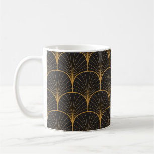 Art Deco, Geometrisches Vintages Muster. Kaffeetasse