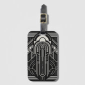 Art Deco Gepäckanhänger (Vorderseite Vertikal)