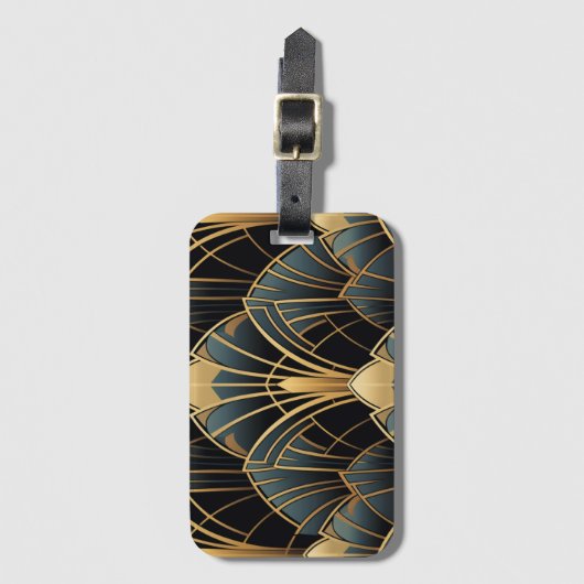 Art Deco Gepäckanhänger (Vorderseite Vertikal)