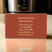 Art Deco Gerahmtes Mohnchen Vintag Visitenkarte