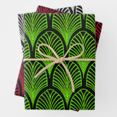 Art-Déco-Geschenkpackung zu Weihnachten Geschenkpapier Set (Beispiel)