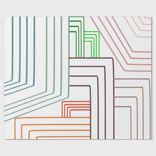 Art Deco Geschenkpapier (Flach)