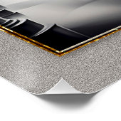 Art Deco gestrafft Art Train Poster. Poster (Ecke)