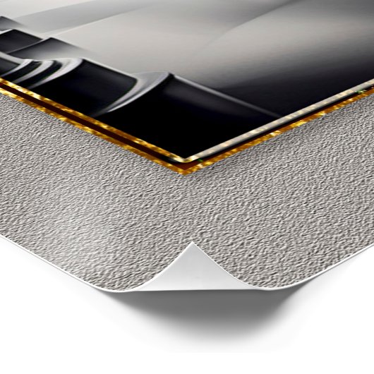 Art Deco gestrafft Art Train Poster. Poster (Ecke)