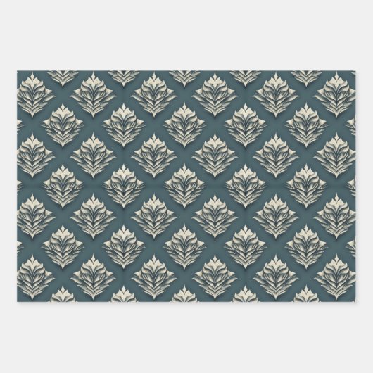 Art Deco Gift Wrap Geschenkpapier Set (Vorderseite 2)