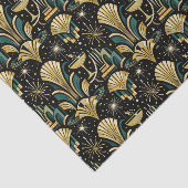 Art Deco Gilded Skyline New Year Pattern Seidenpapier (Ausschnitt)