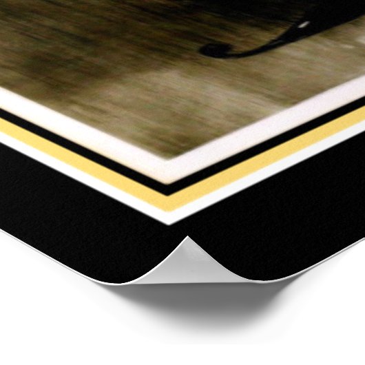 Art Deco "Girl on the Black Sofa" Poster (Ecke)