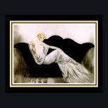 Art Deco "Girl on the Black Sofa" Poster<br><div class="desc">1920er Jahre,  Art Deco,  Print von Louis Icart "Girl on the Black Sofa" 16x20 hier gezeigt. In anderen Größen erhältlich.</div>