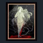 Art Deco "Girl & The Spider Web" 16 x 20 Poster<br><div class="desc">Einzigartig und schön, Art Deco Print "Girl & The Spider Web" ca 1926</div>