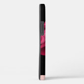 Art Deco Glam Lady Monogram Initial Schwarz Pink Case-Mate iPhone Hülle (Rückseite / Rechts)