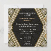 Art Deco Glam Sparkle Einladung (Rückseite)