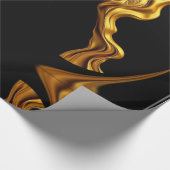 Art Deco Glamour: Abstract Liquid Gold Luxury Gift Geschenkpapier (Ecke)