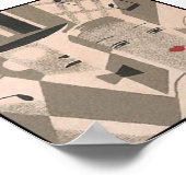 Art Deco Glamour Couple Vintag Japanisch Poster (Ecke)